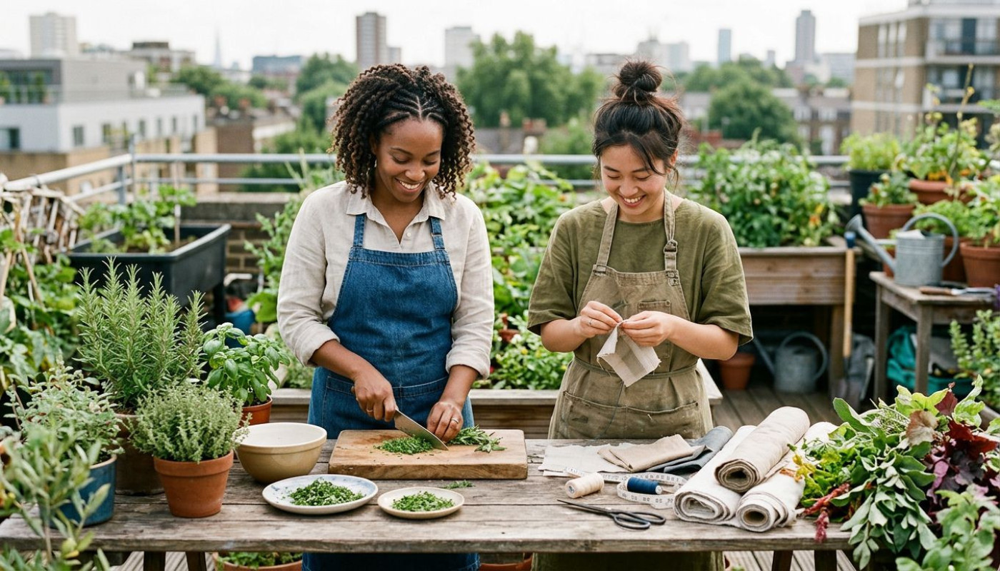 Portraits croisés : stylistes et cuisiniers partageant une vision durable
